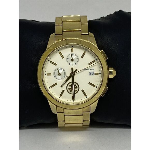 Tory Burch Collins TBW1250 Womens Gold Stainless Steel Analog Quartz Watch RQ248